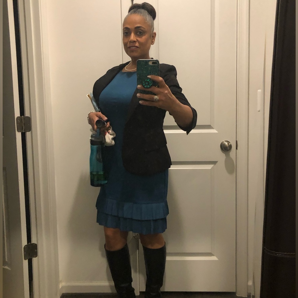 Teal EUC Talbots 6P dress